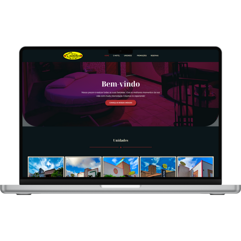 Motel Emoções - Criação de site profissional em Fortaleza